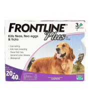 Frontline Plus  殺蝨滴頸藥水(3支裝) - (8週齡以上及20 - 40kg狗隻適用)